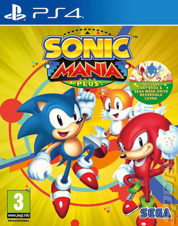 Sonic Mania Plus - PS4 Cover & Box Art