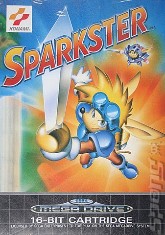 Sparkster - Sega Megadrive Cover & Box Art