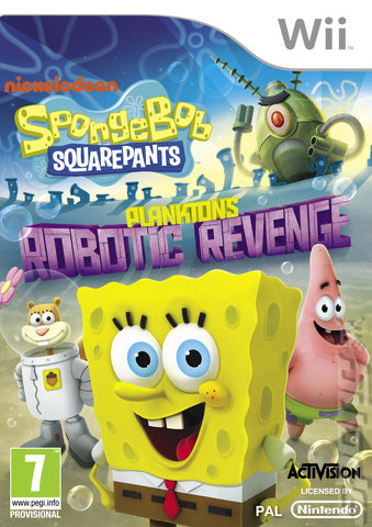 SpongeBob SquarePants: Plankton's Robotic Revenge - Wii Cover & Box Art