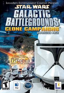 Star Wars: Galactic Battlegrounds - Clone Campaigns - Power Mac Cover & Box Art