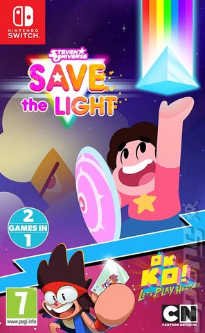 Steven Universe: Save The Light & OK K.O.! Let's Play Heroes - Switch Cover & Box Art