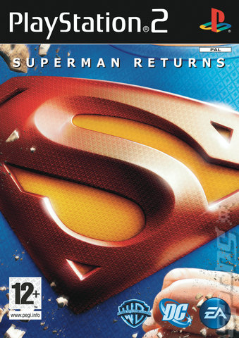 Superman Returns: The Videogame - PS2 Cover & Box Art