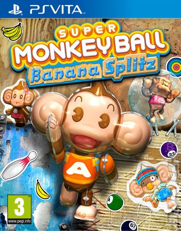 Super Monkey Ball: Banana Splitz - PSVita Cover & Box Art