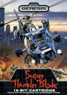 Super Thunder Blade - Sega Megadrive Cover & Box Art