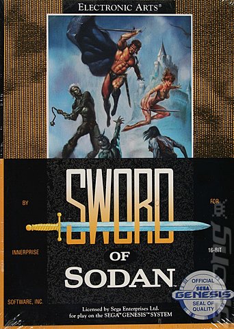 Sword of Sodan - Sega Megadrive Cover & Box Art