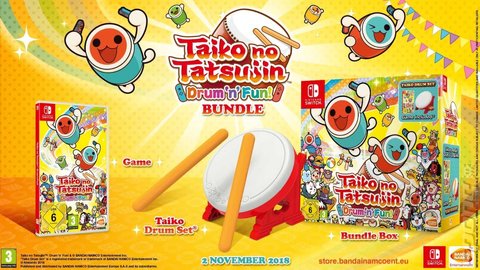 Taiko no Tatsujin: Drum �n� Fun! - Switch Cover & Box Art