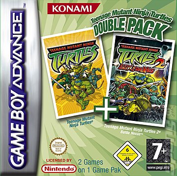 Teenage Mutant Ninja Turtles Double Pack - GBA Cover & Box Art