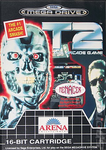 Terminator 2: The Arcade Game - Sega Megadrive Cover & Box Art