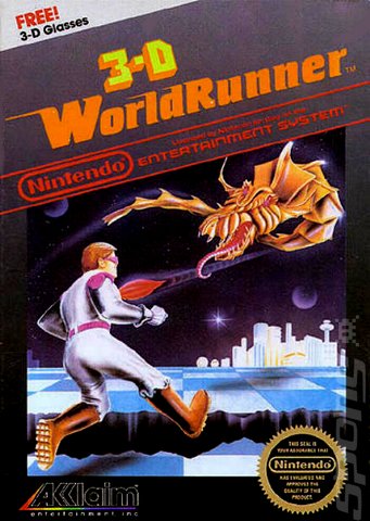 The 3-D Battles of World Runner - NES Cover & Box Art