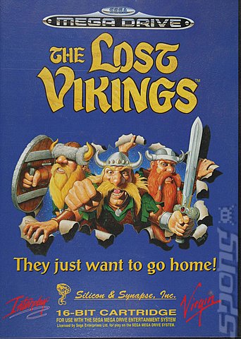 The Lost Vikings - Sega Megadrive Cover & Box Art