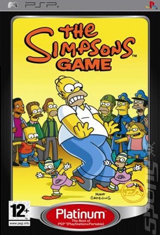 The Simpsons Game - PSP Cover & Box Art