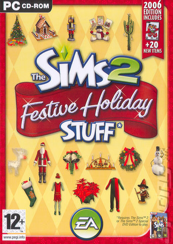 The Sims 2 Festive Holiday Stuff - PC Cover & Box Art