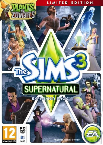 The Sims 3: Supernatural - PC Cover & Box Art