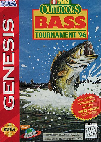 TNN Outdoors Bass Tournament '96 - Sega Megadrive Cover & Box Art
