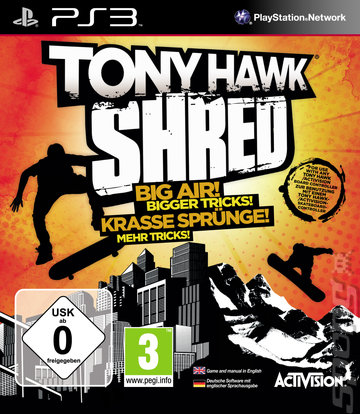 Tony Hawk: Shred - PS3 Cover & Box Art