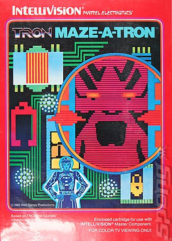 Tron Maze-a-Tron - Intellivision Cover & Box Art