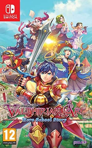 Valthirian Arc: Hero School Story - Switch Cover & Box Art