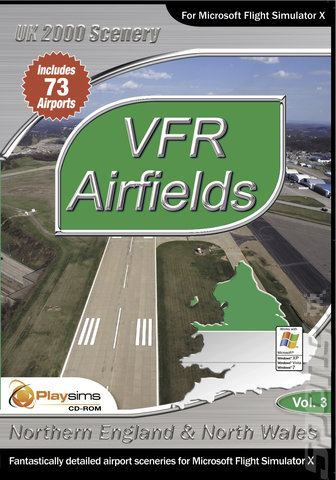 VFR Airfields Vol 3 (Northern England & North Wales) - PC Cover & Box Art