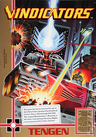 Vindicators - NES Cover & Box Art