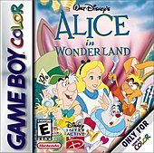 Walt Disney's Alice In Wonderland - Game Boy Color Cover & Box Art