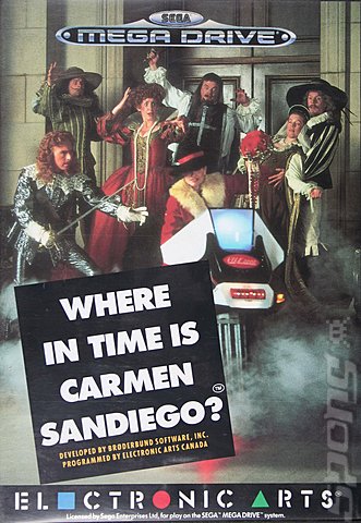 Where in Time is Carmen Sandiego? - Sega Megadrive Cover & Box Art