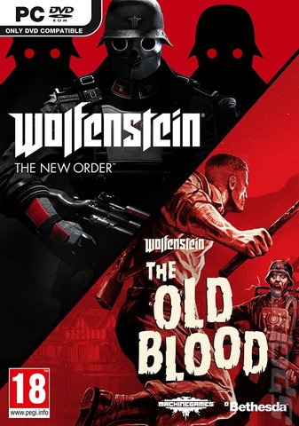 Wolfenstein: The New Order and Wolfenstein: The Old Blood Double Pack - PC Cover & Box Art