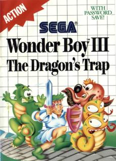 Wonderboy 3: Dragon's Trap - Sega Master System Cover & Box Art