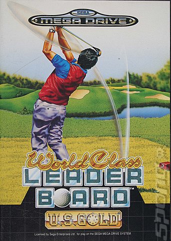 Leader Board - Sega Megadrive Cover & Box Art