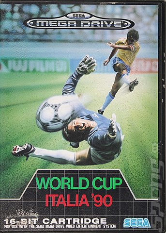 World Cup Italia '90 - Sega Megadrive Cover & Box Art