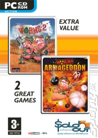 Worms 2 & Worms Armageddon - PC Cover & Box Art