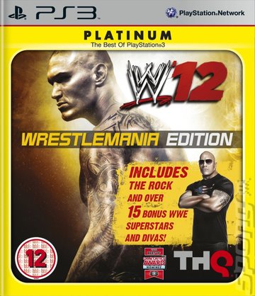 WWE '12 WrestleMania Edition - PS3 Cover & Box Art