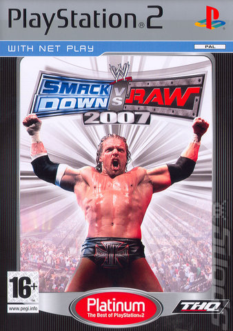 WWE Smackdown! Vs. RAW 2007 - PS2 Cover & Box Art