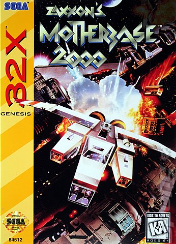 Zaxxon's Motherbase 2000 - Sega 32-X Cover & Box Art