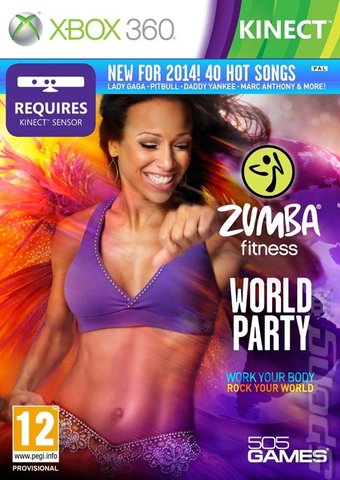 Zumba Fitness: World Party - Xbox 360 Cover & Box Art