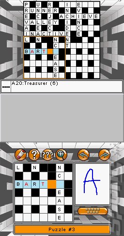 1001 Crosswords - DS/DSi Screen