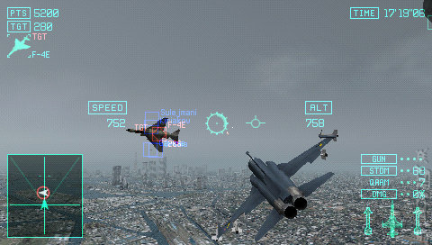 Ace Combat: Joint Assault - PSP Screen