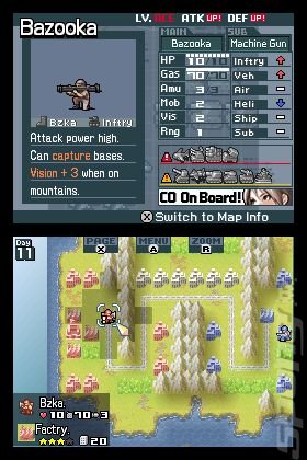 Advance Wars: Dark Conflict - DS/DSi Screen