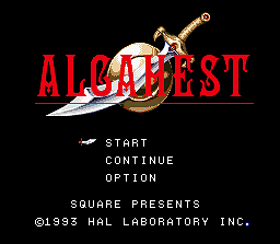 Alcahest - SNES Screen