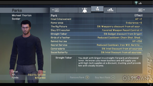 Alpha Protocol - PC Screen