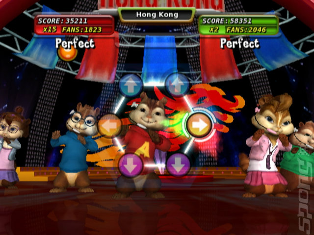 Alvin and the Chipmunks: The Squeakquel - Wii Screen