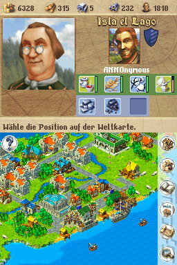 Anno 1701: Dawn of Discovery - DS/DSi Screen