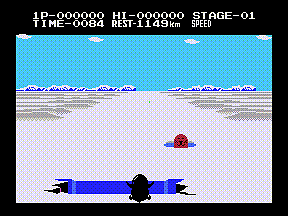 Antarctic Adventure - Colecovision Screen