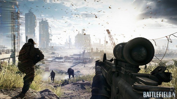 Battlefield 4 on PS4 Editorial image