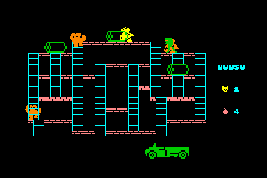 Bear Bovver - C64 Screen