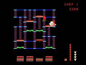 Burgertime - Colecovision Screen