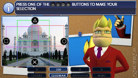 Buzz! Master Quiz - PSP Screen