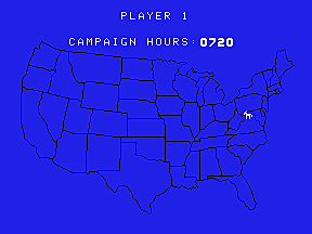 Campaign '84 - Colecovision Screen