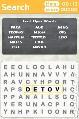 Challenge Me: Word Puzzles - DS/DSi Screen