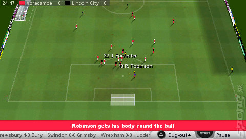 Championship Manager 2007 - PSP Screen