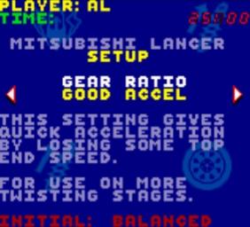 Colin McRae Rally - Game Boy Color Screen